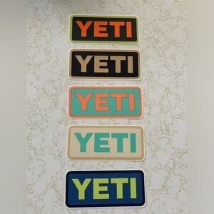5 Multi-Colored Yeti Stickers